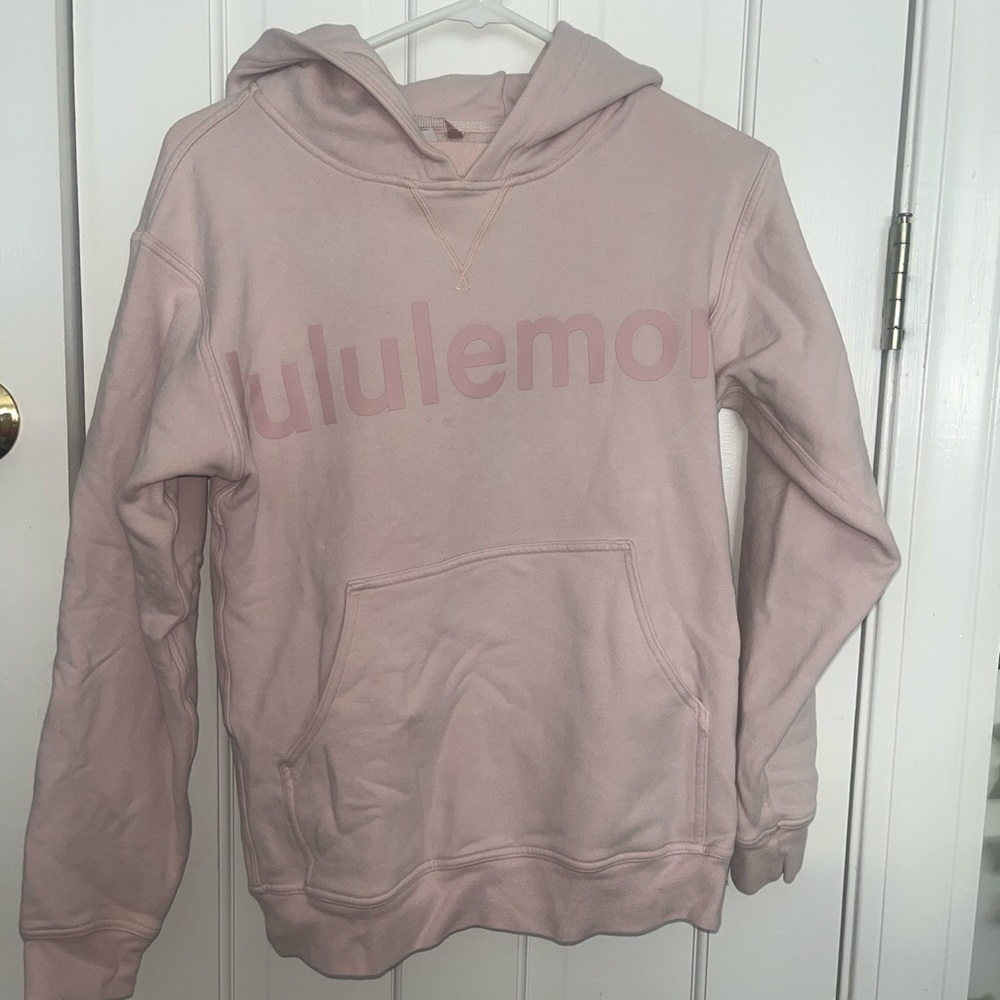 Light pink lululemon hoodie